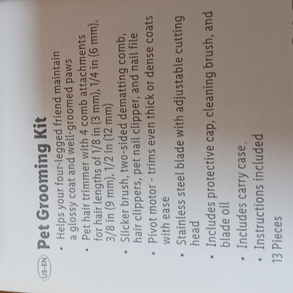 Pet grooming kit. - Picture 4 of 4